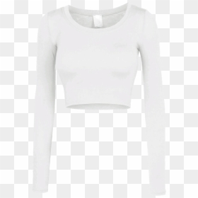 Shirt Croptop Crop White Longsleeve Longsleeves Longsle White