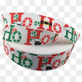 Ribbons [tag] Ho Ho Ho Grosgrain Ribbons - Circle, HD Png Download - christmas ribbon png