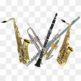 School Band Cliparts - Band Instruments, HD Png Download - saxophone png