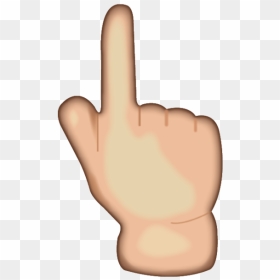 Finger Pointing Up Png - Finger Emoji Png Transparent, Png Download - pointing finger png