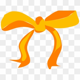 Christmas Ribbon Clipart Yellow Ribbon - Bow Clip Art, HD Png Download - christmas ribbon png