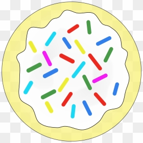 Rainbow Sprinkles Sugar Cookie Clip Arts - Free Clip Art Sugar Cookies, HD Png Download - sprinkles png