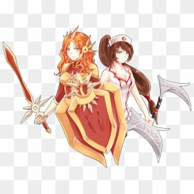 Akali And Leona League Of Legends - Leona League Of Legends Png, Transparent Png - league of legends png