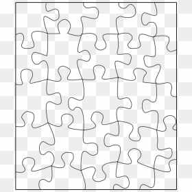 Cut Out Puzzle Template, HD Png Download - puzzle png