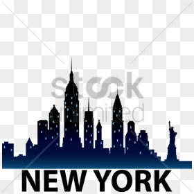 New York City Skyline Silhouette Vector Graphic - New York City Silhouette Skyline, HD Png Download - city skyline png