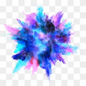 Blue Color Powder Explosion Png Image, Transparent Png - colour smoke png