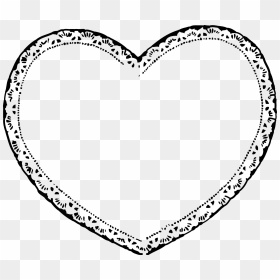 Transparent Heart Shape Png Transparent - Valentines Clipart Black And White, Png Download - heart shape png