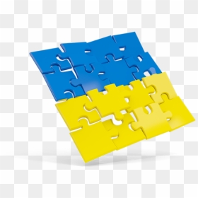 Square Puzzle Flag - Ukraine Puzzle Png, Transparent Png - puzzle png