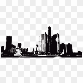 Detroit City Skyline Png , Png Download - City Vector, Transparent Png - city skyline png