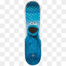 Globe Sesame Street Cookie Monster Deck-8 - Cookie Monster Skateboard, HD Png Download - cookie monster png