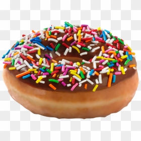 Dunkin Donuts Clipart Sprinkled Donut - Krispy Kreme Chocolate Sprinkles, HD Png Download - sprinkles png