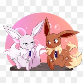 Transparent Eevee Png - Fanart Of Shiny Eevee, Png Download - eevee png