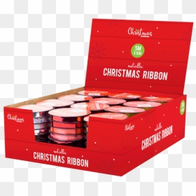 Metallic Christmas Ribbon 1cm X 5m - Box, HD Png Download - christmas ribbon png