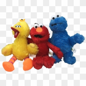 Big Bird Elmo Cookie Monster Sesame Street Characters - Sesame Street Transparent, HD Png Download - cookie monster png
