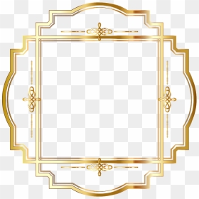 Round Border Frame Gold Clip Art Image - Circular Border Png, Transparent Png - gold circle png