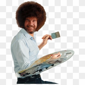 Bob Ross Transparent Png - Bob Ross White Background, Png Download - bob ross png