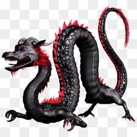 Great Pictures Of Cool Dragons - Black And Red Chinese Dragon, HD Png Download - chinese dragon png