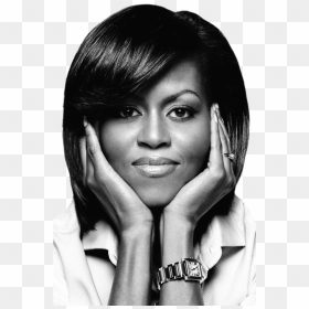 Michelle Obama Png - Michelle Obama Black And White, Transparent Png - obama png