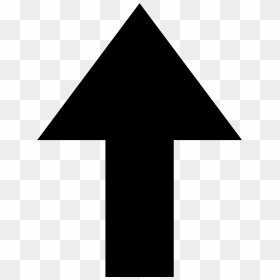 Thick Arrow Pointing Up Icon - Black Up Arrow Png, Transparent Png - up arrow png