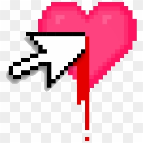 Pink Pixel Heart Png - Transparent Kawaii Pixel Png, Png Download - vhv