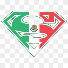 Transparent Mexican Flag Png - Superman Logo With Mexican Flag, Png Download - mexican flag png