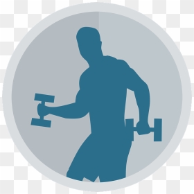 Blue Gym Icon Png, Transparent Png - fitness png
