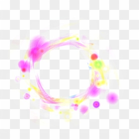 Pink Color Effect Circle Png Image - Effect Colour Light Png, Transparent Png - colour smoke png