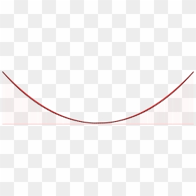 Comparison Catenary Parabola - Red Line Curve Png, Transparent Png - string png