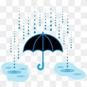 Rain Umbrella Puddle Clipart - Umbrella, HD Png Download - puddle png