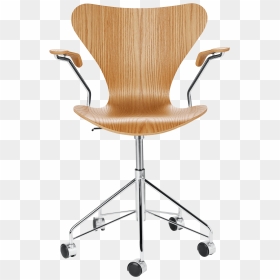 Fritz Hansen Swivel Chair Oak , Png Download - Designerski Fotel Biurowy Drewniany, Transparent Png - chris hansen png