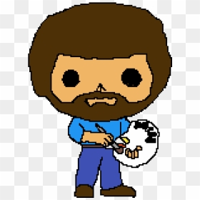 Bob Ross Cartoon Art, HD Png Download - bob ross png