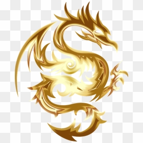 Gold Dragon - Golden Dragon Logo Png, Transparent Png - chinese dragon png