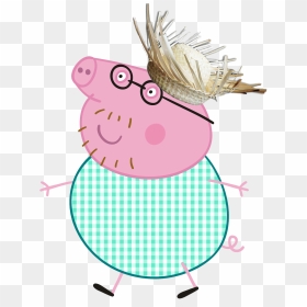 Fat Peppa Pig Dad, HD Png Download - puddle png