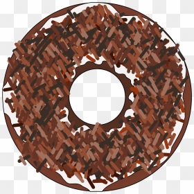 Too Many Brown Sprinkles Donut Clip Arts - Brown Donut Png, Transparent Png - sprinkles png