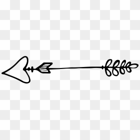 Transparent Cute Arrow Clipart - Hand Drawn Arrow Clipart With Heart, HD Png Download - hand drawn arrow png