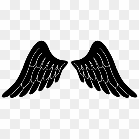 Angel Wings Silhouette Vector, HD Png Download - angel halo png