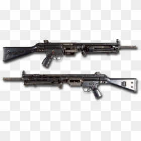 Hk 21 Lmg Left And Right Nobg - Hk21 Machine Gun, HD Png Download - rifle png