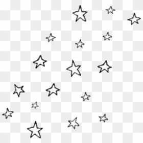 Stars White Black Blackandwhite Tumblr Kawaii Space - Black And White Star Stickers, HD Png Download - tumblr icon png