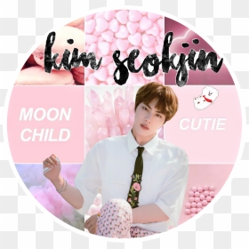 Jin Pink Edit Tumblr Icon Btsjin Seokjinbts Seokjin - Bts Tumblr Jin Stiicker, HD Png Download - tumblr icon png