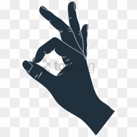 Free Png Icon Of A Hand Doing An Ok Sign - Okay Hand Symbol Png, Transparent Png - ok hand png