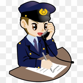 Call Police Png Clipart , Png Download - 警察 電話 イラスト フリー, Transparent Png - police png