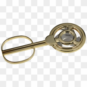 Pearl Cigar Scissors 8-1 Gold - Cigar Cutter, HD Png Download - gold circle png