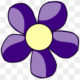 Purple Flower Clipart 7 Flower - Purple Daisy Clipart, HD Png Download - purple flowers png