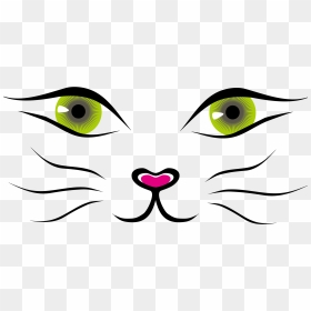 Cat Cartoon Clip Art - Cat Face Vector, HD Png Download - cat face png