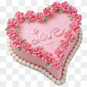 Love Cake Png - Love Happy Birthday Cake, Transparent Png - heart shape png