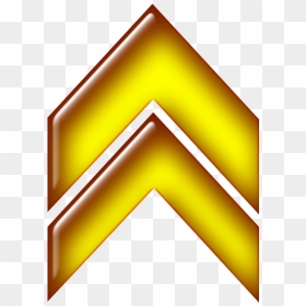 Double Arrow Yellow Up - Yellow Double Arrow Png, Transparent Png - up arrow png