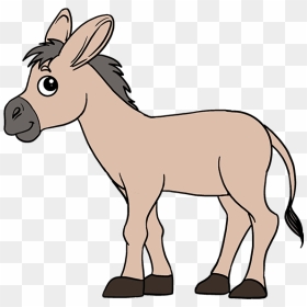 How To Draw Donkey - Simple Drawing Of Donkey, HD Png Download - donkey png