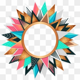 Circle Shape Cliparts 15, Buy Clip Art - Colorful Circle Border Design, HD Png Download - circle border png