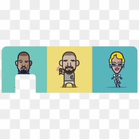 Kanye Drizzy Cardi - Cartoon, HD Png Download - kanye west png