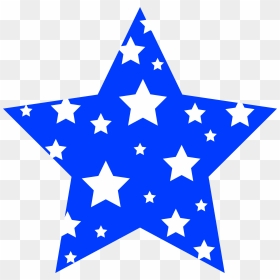 White Stars Clipart - Blue And White Star, HD Png Download - white stars png